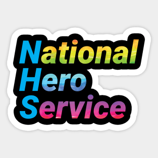 National Hero Service - Rainbow Sticker